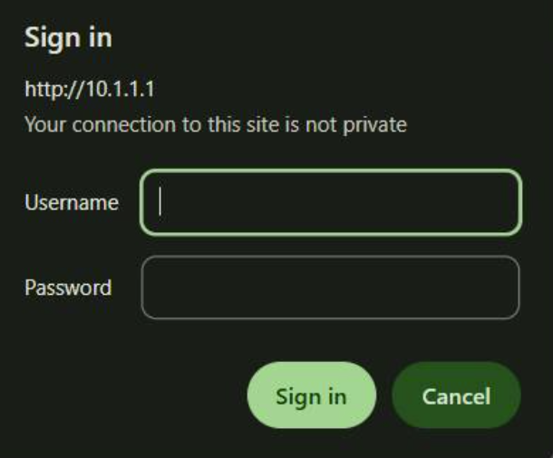 10.1.1.1 login