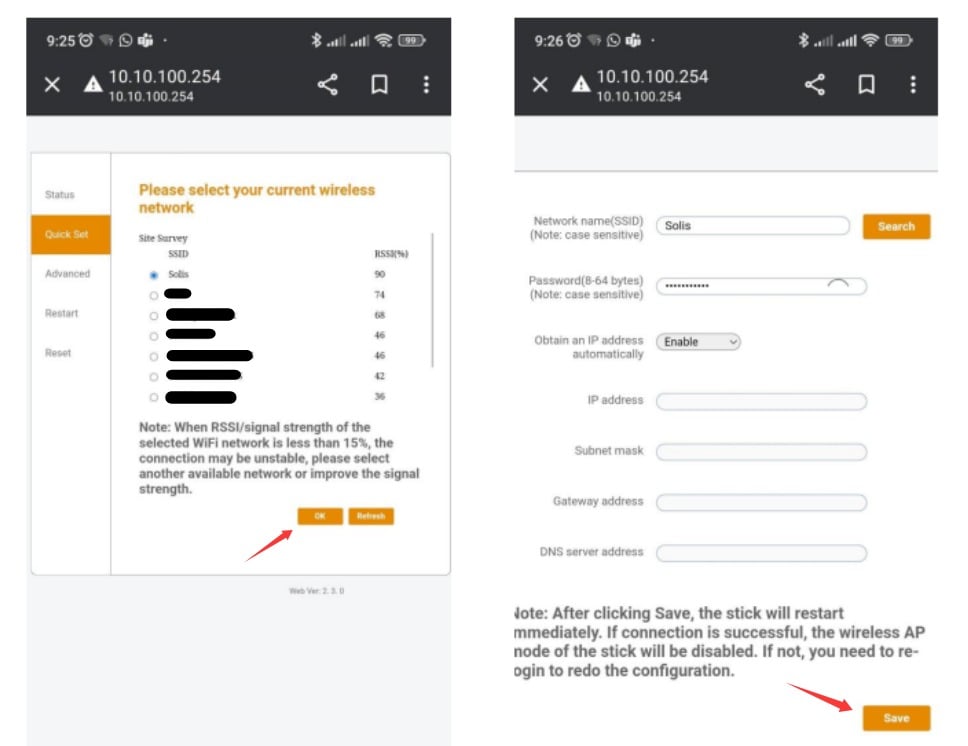 Scan and connect to your home WiFi network