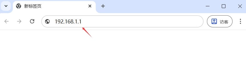 enter 192.168.1.1 on computer