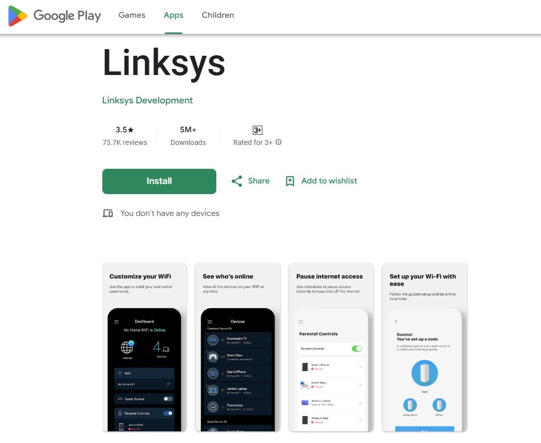 router app login