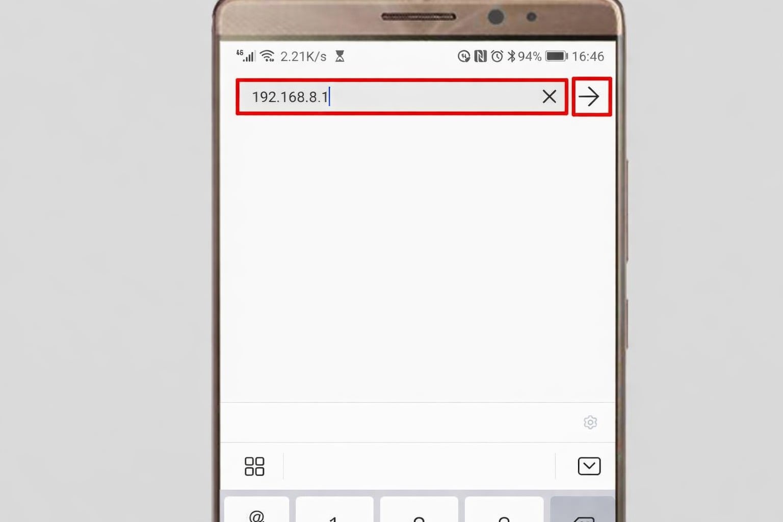 enter 192.168.8.1
