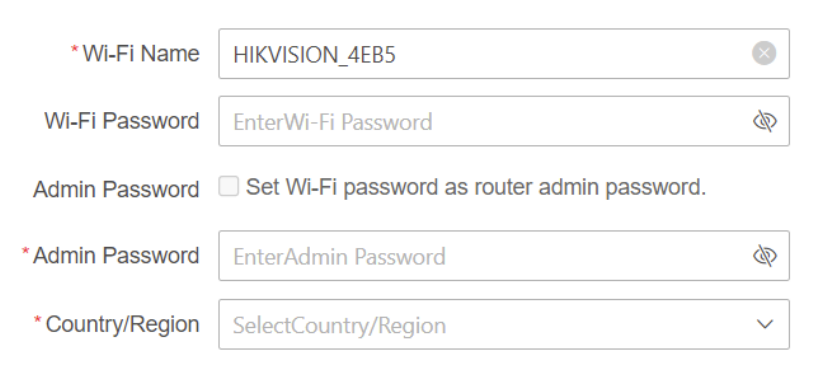  Set Wi-Fi name & password
