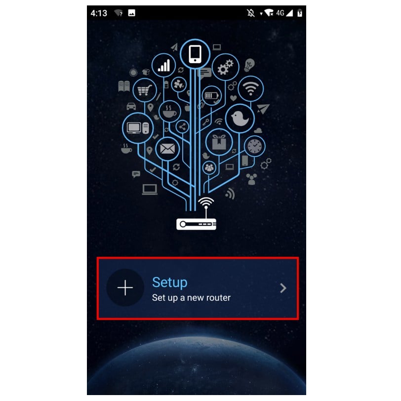 open ASUS Router app